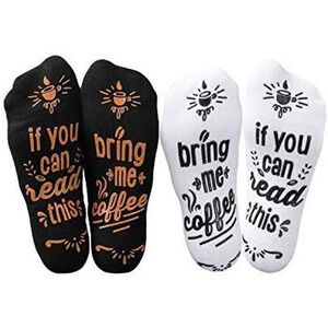 3 Pair Lot Bundle Coffee Socks New NWT Bring Me Some Coffee If you Can Read This